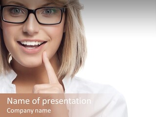 Attractive Toothy Smile Health PowerPoint Template