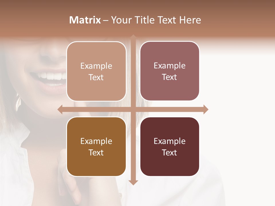 Attractive Toothy Smile Health PowerPoint Template