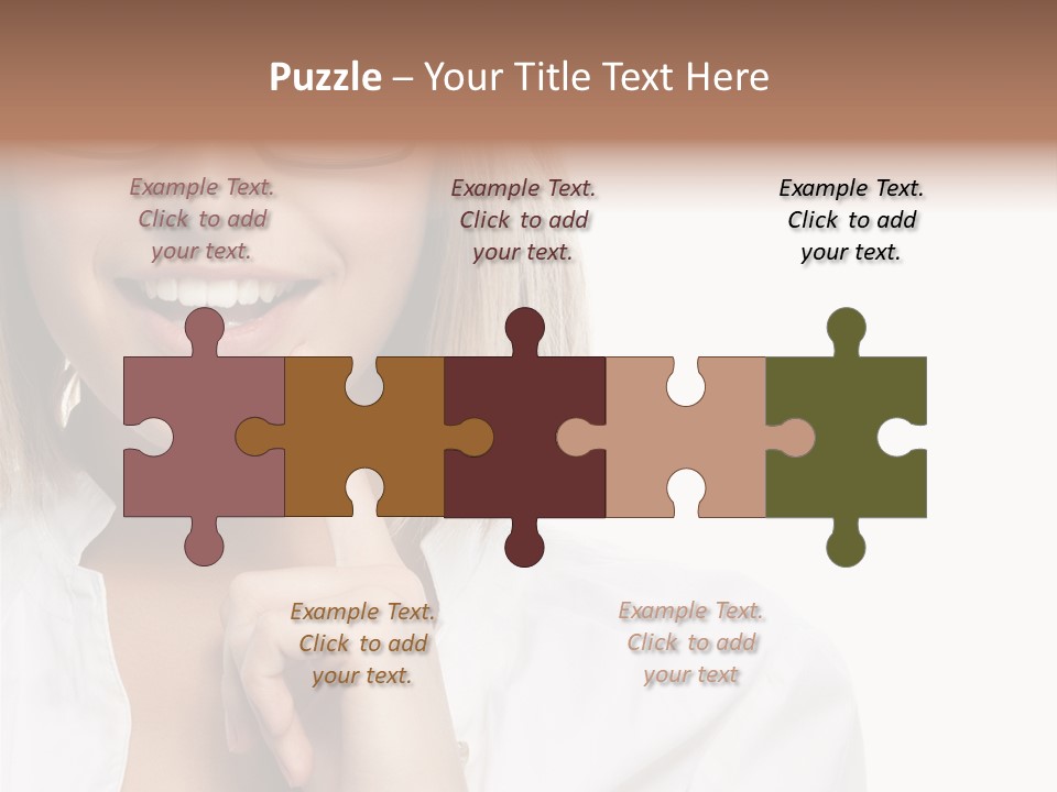 Attractive Toothy Smile Health PowerPoint Template