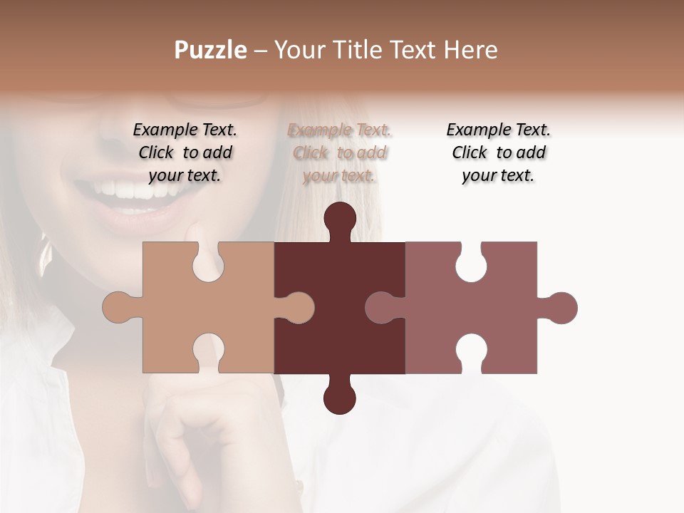 Attractive Toothy Smile Health PowerPoint Template