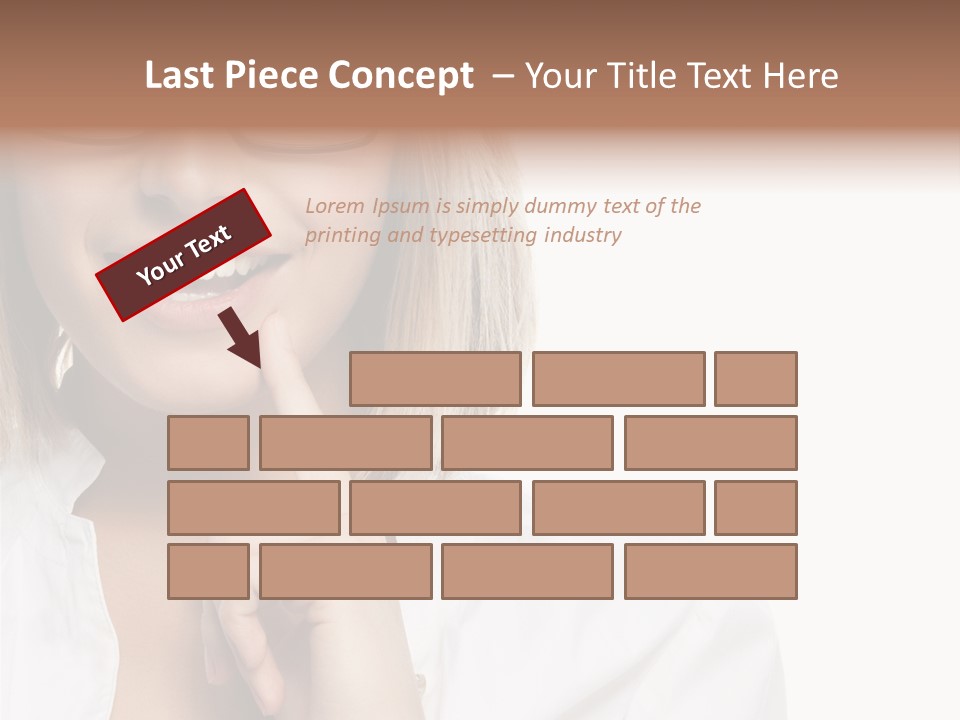 Attractive Toothy Smile Health PowerPoint Template