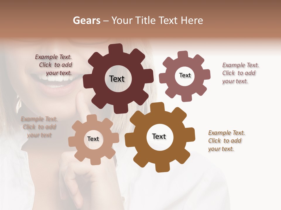 Attractive Toothy Smile Health PowerPoint Template