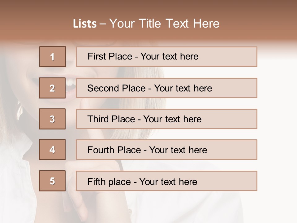 Attractive Toothy Smile Health PowerPoint Template