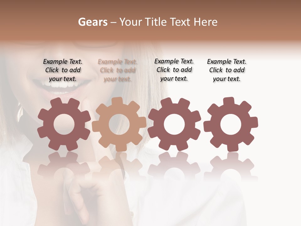 Attractive Toothy Smile Health PowerPoint Template