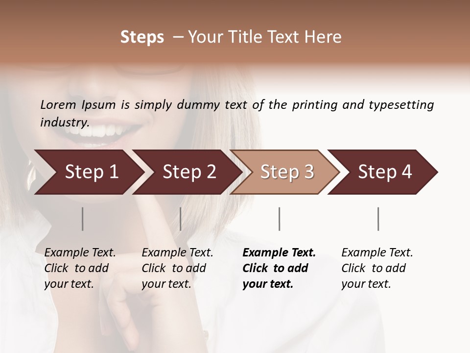 Attractive Toothy Smile Health PowerPoint Template