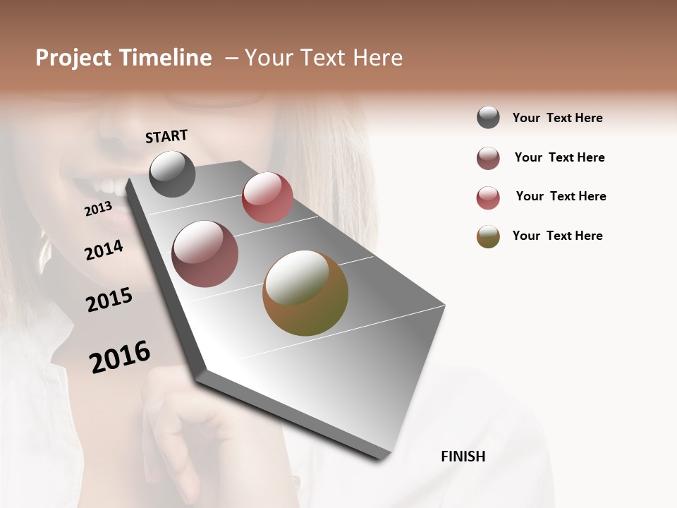 Attractive Toothy Smile Health PowerPoint Template