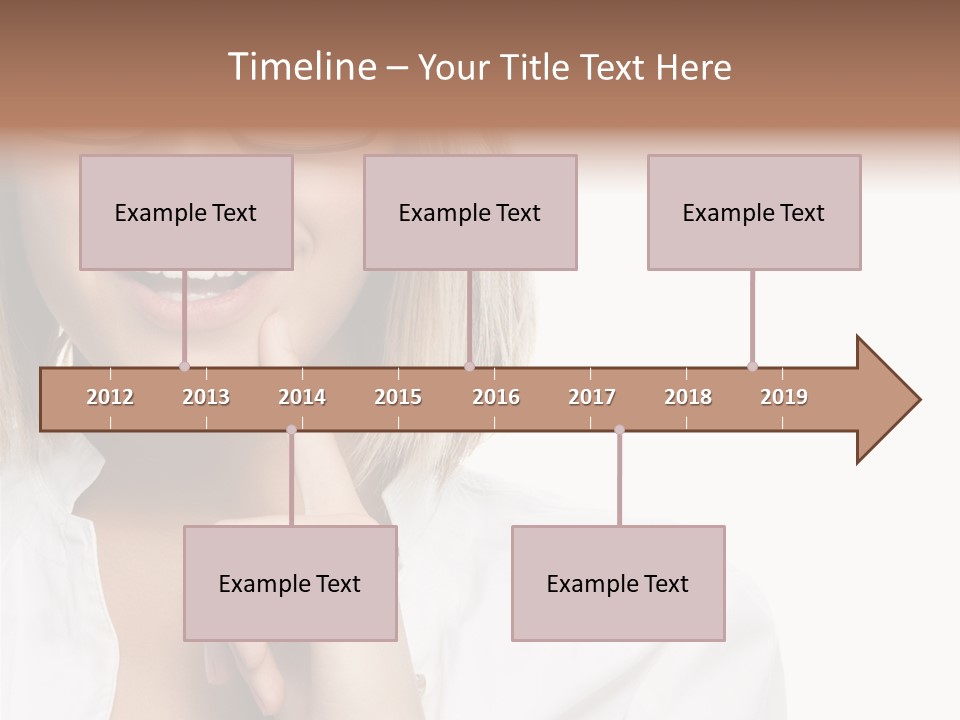 Attractive Toothy Smile Health PowerPoint Template