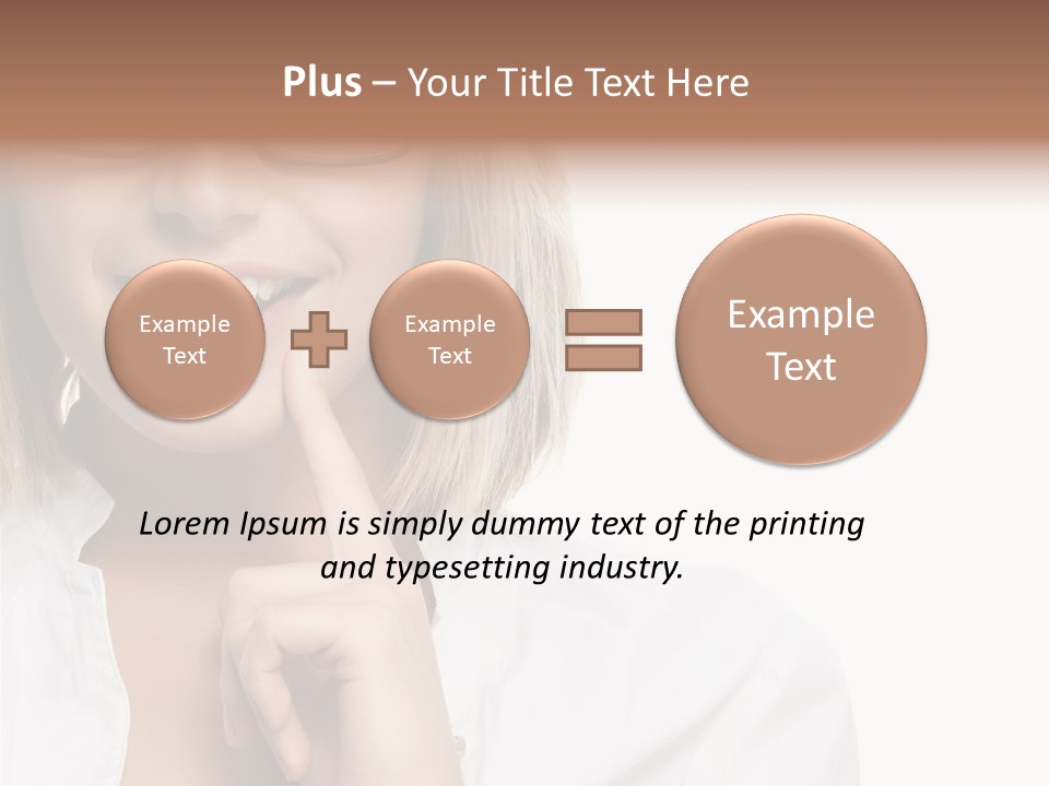 Attractive Toothy Smile Health PowerPoint Template