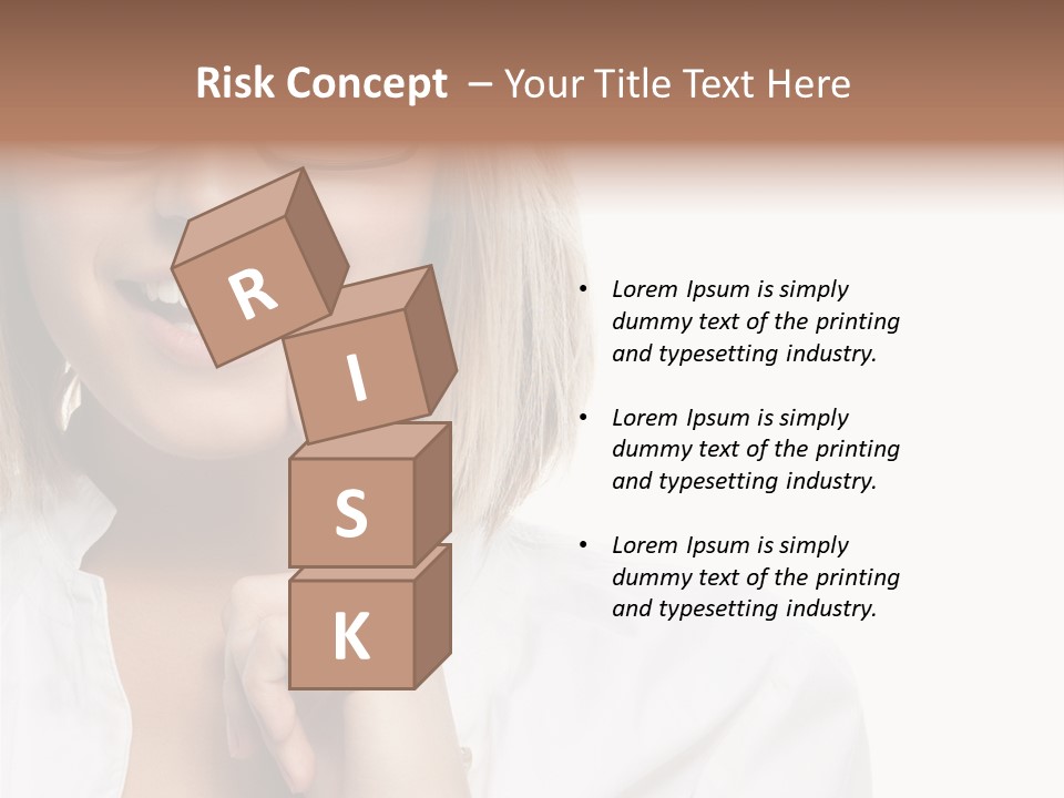 Attractive Toothy Smile Health PowerPoint Template