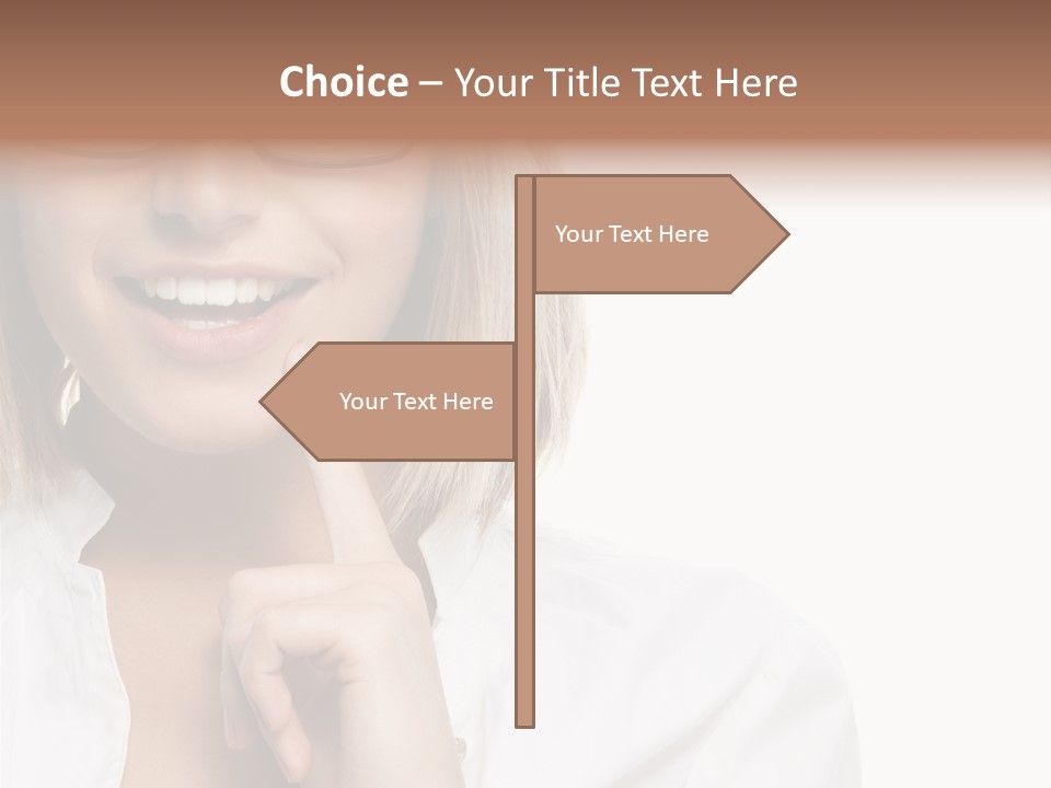 Attractive Toothy Smile Health PowerPoint Template