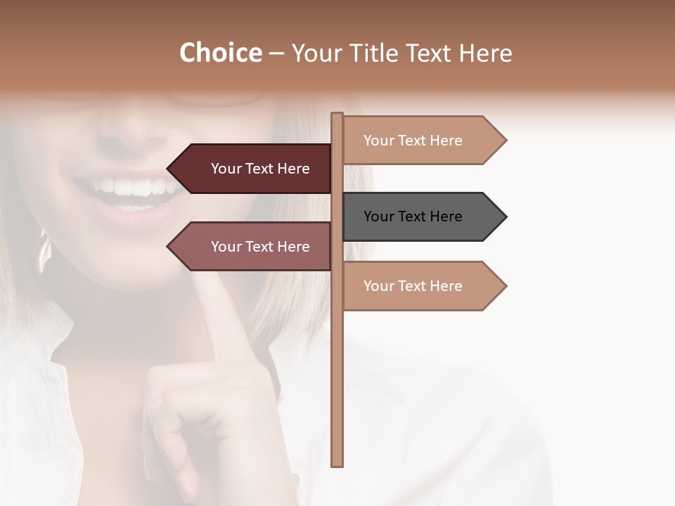 Attractive Toothy Smile Health PowerPoint Template