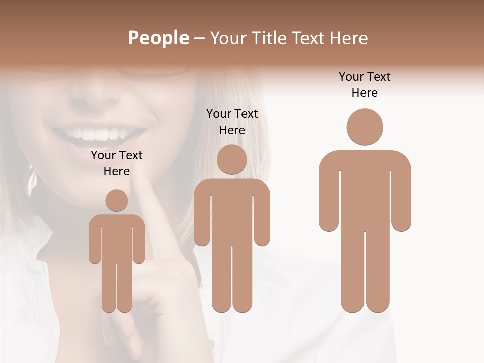 Attractive Toothy Smile Health PowerPoint Template