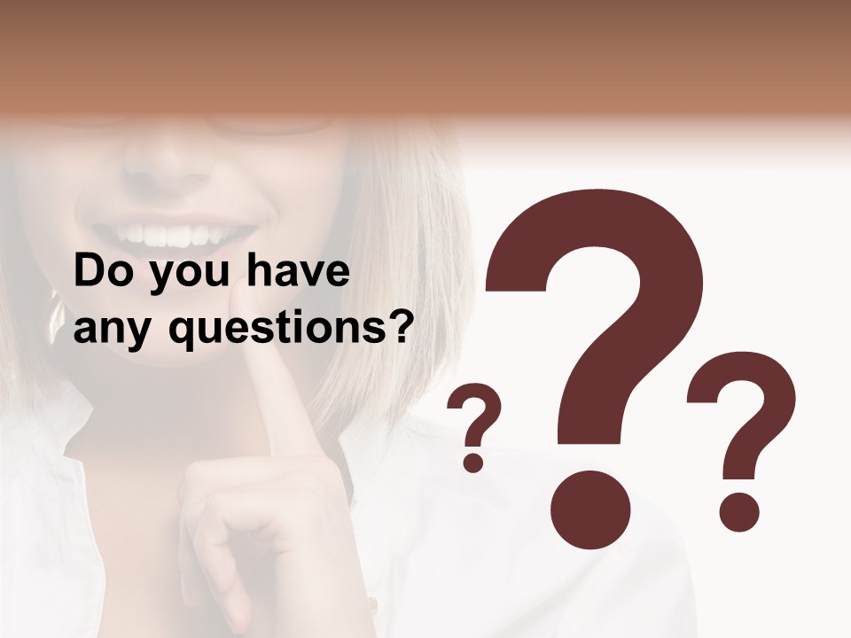 Attractive Toothy Smile Health PowerPoint Template