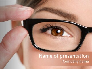 Optometrist Macro Frame PowerPoint Template