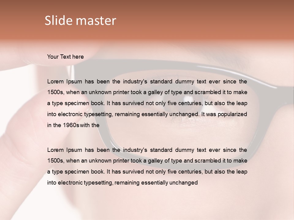 Optometrist Macro Frame PowerPoint Template