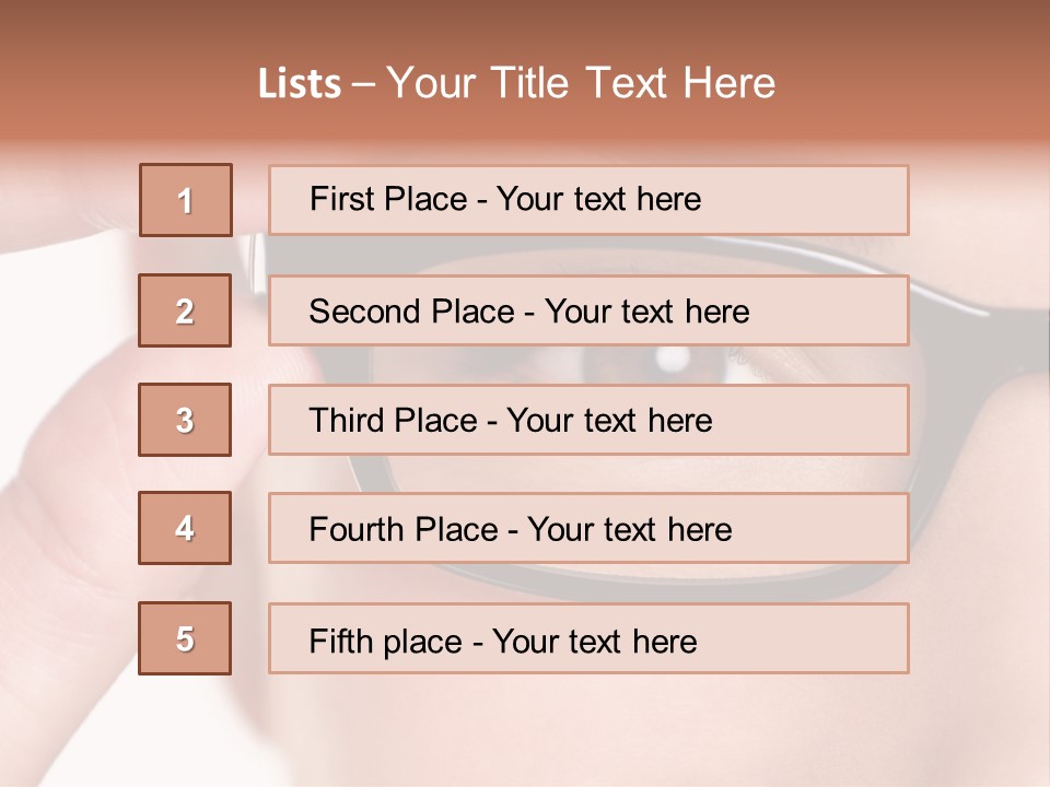 Optometrist Macro Frame PowerPoint Template