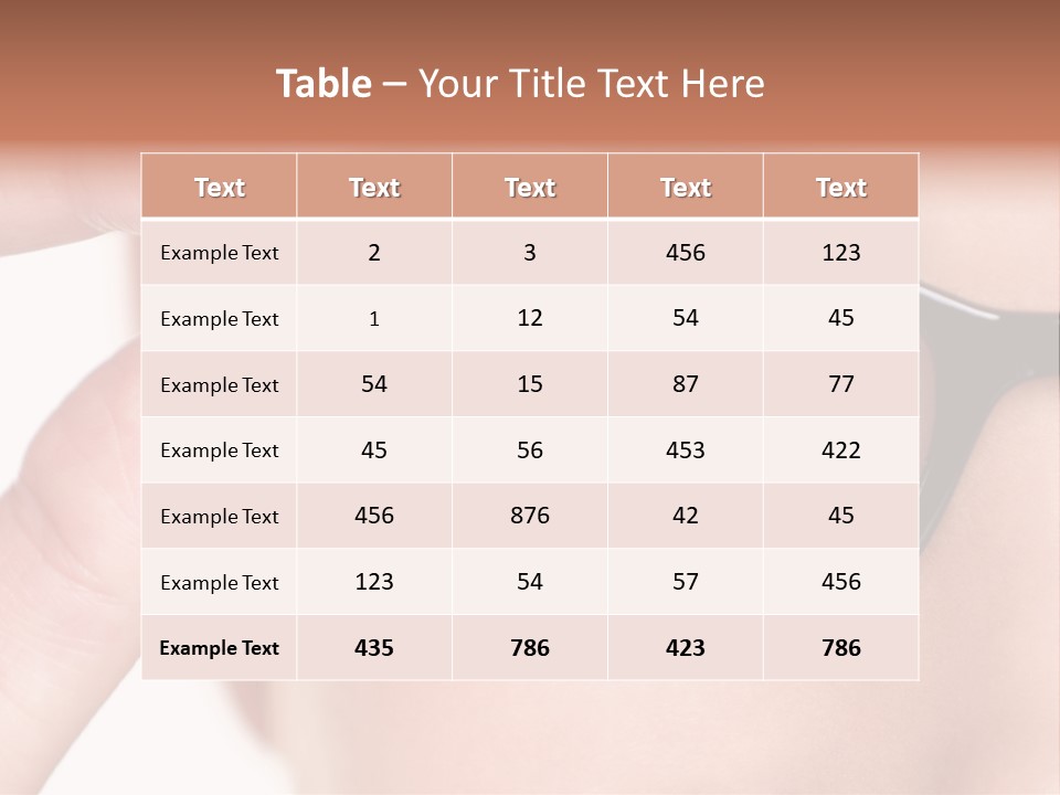 Optometrist Macro Frame PowerPoint Template