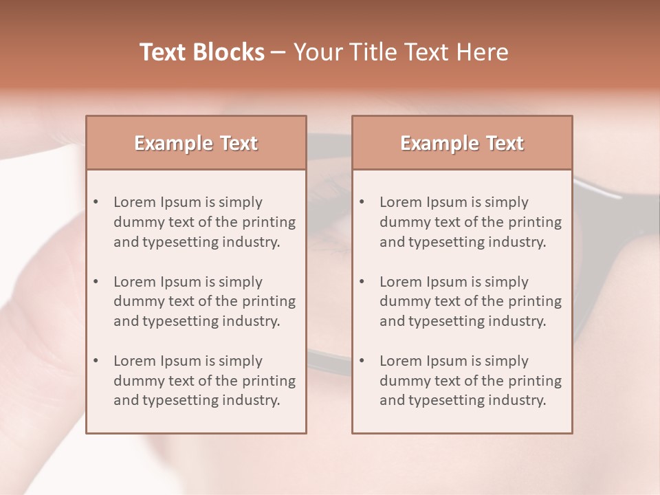 Optometrist Macro Frame PowerPoint Template