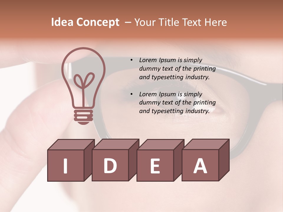 Optometrist Macro Frame PowerPoint Template