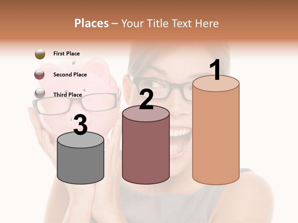 Excited Spectacles Funny PowerPoint Template