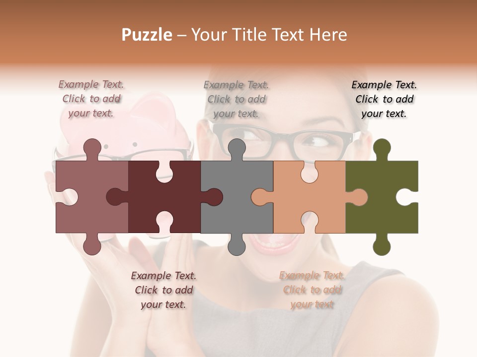 Excited Spectacles Funny PowerPoint Template