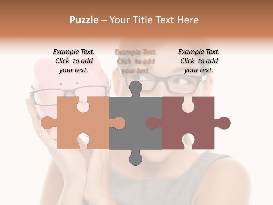 Excited Spectacles Funny PowerPoint Template