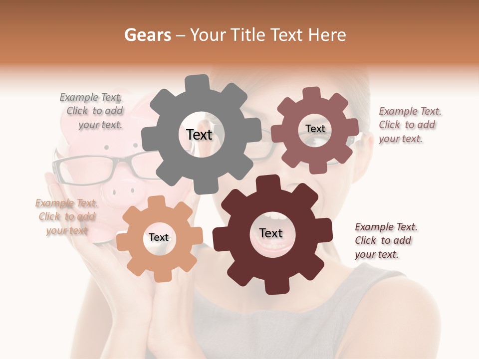 Excited Spectacles Funny PowerPoint Template