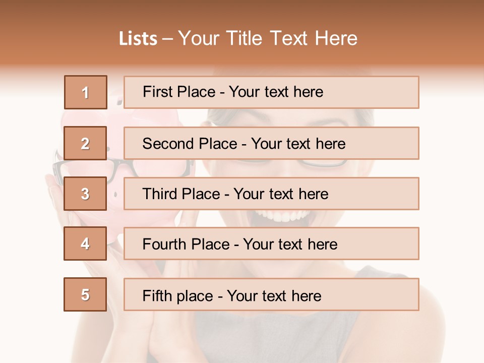Excited Spectacles Funny PowerPoint Template