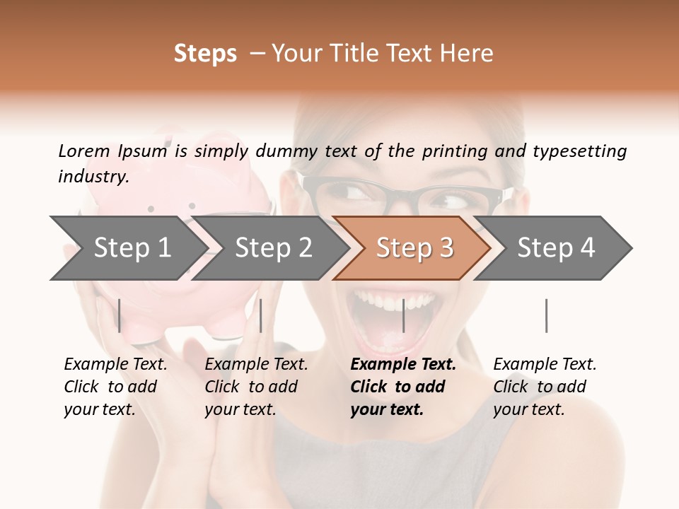 Excited Spectacles Funny PowerPoint Template