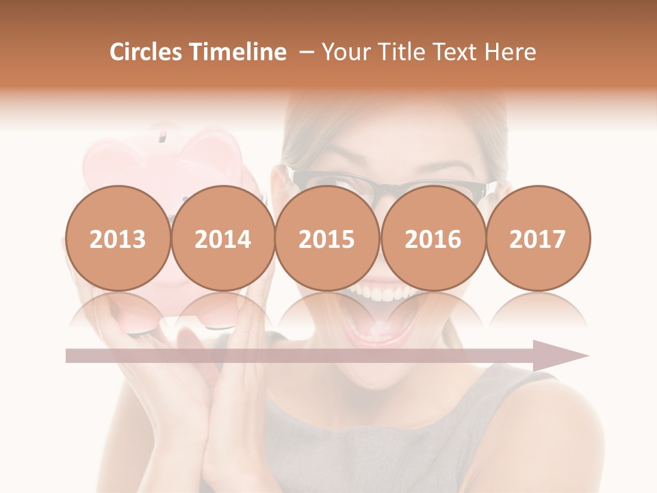 Excited Spectacles Funny PowerPoint Template