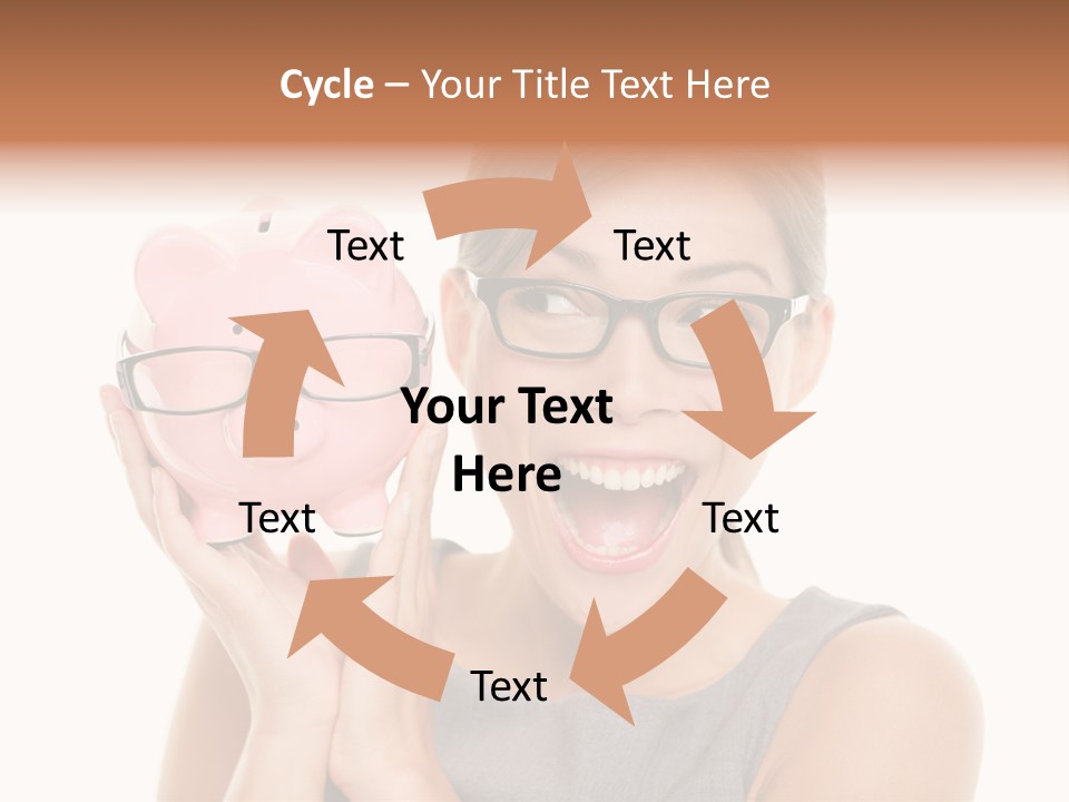 Excited Spectacles Funny PowerPoint Template