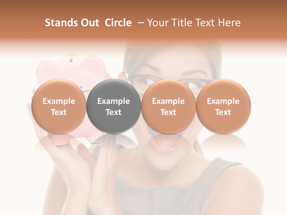 Excited Spectacles Funny PowerPoint Template