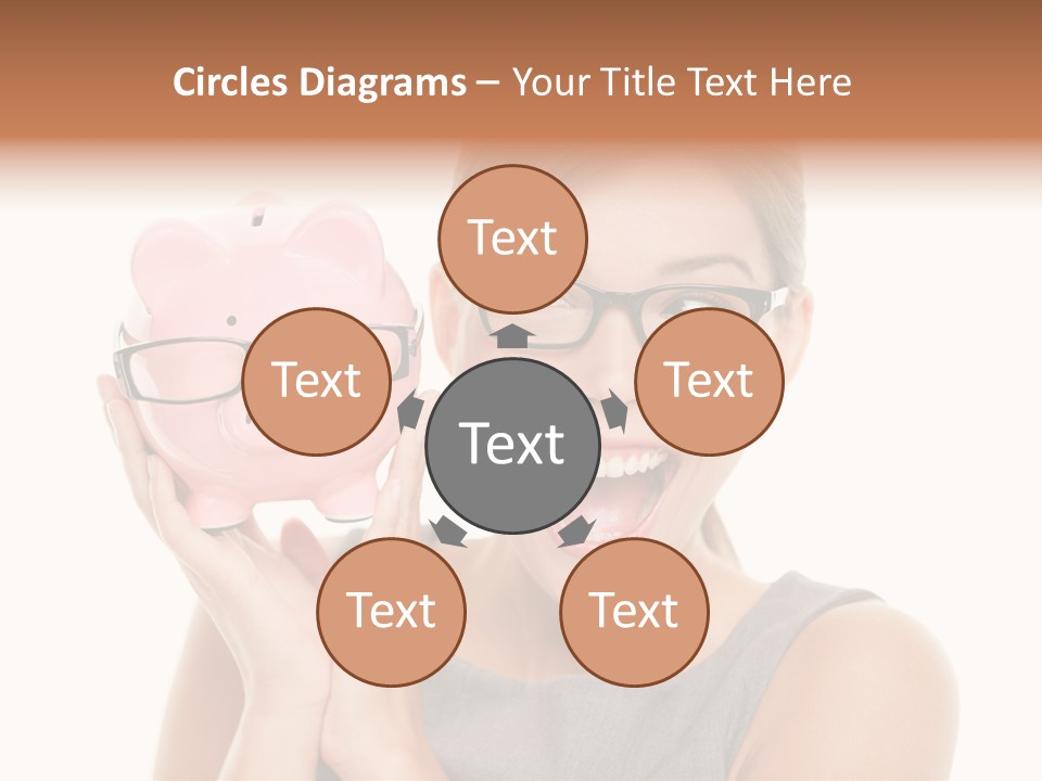 Excited Spectacles Funny PowerPoint Template