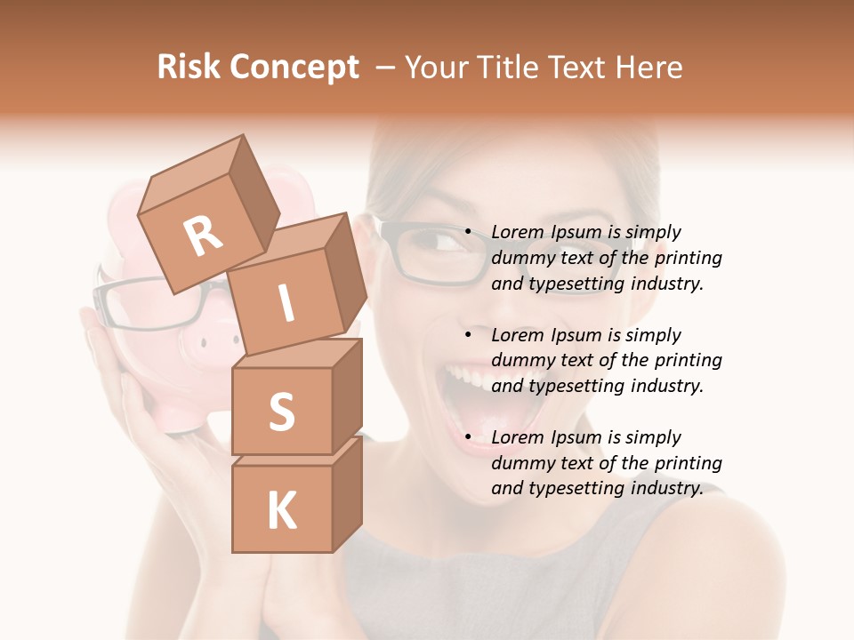 Excited Spectacles Funny PowerPoint Template