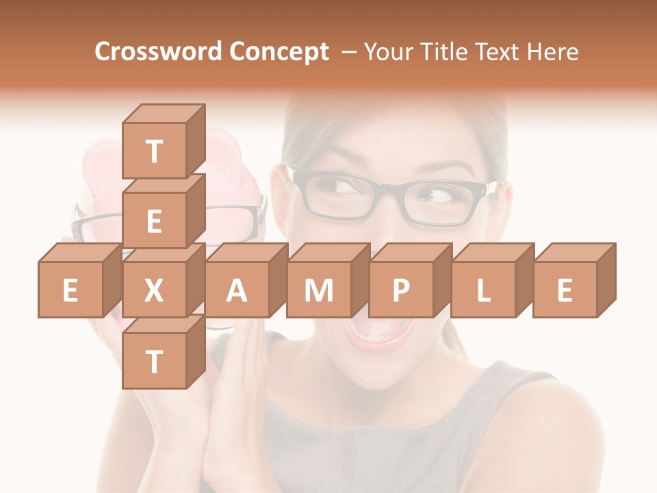 Excited Spectacles Funny PowerPoint Template