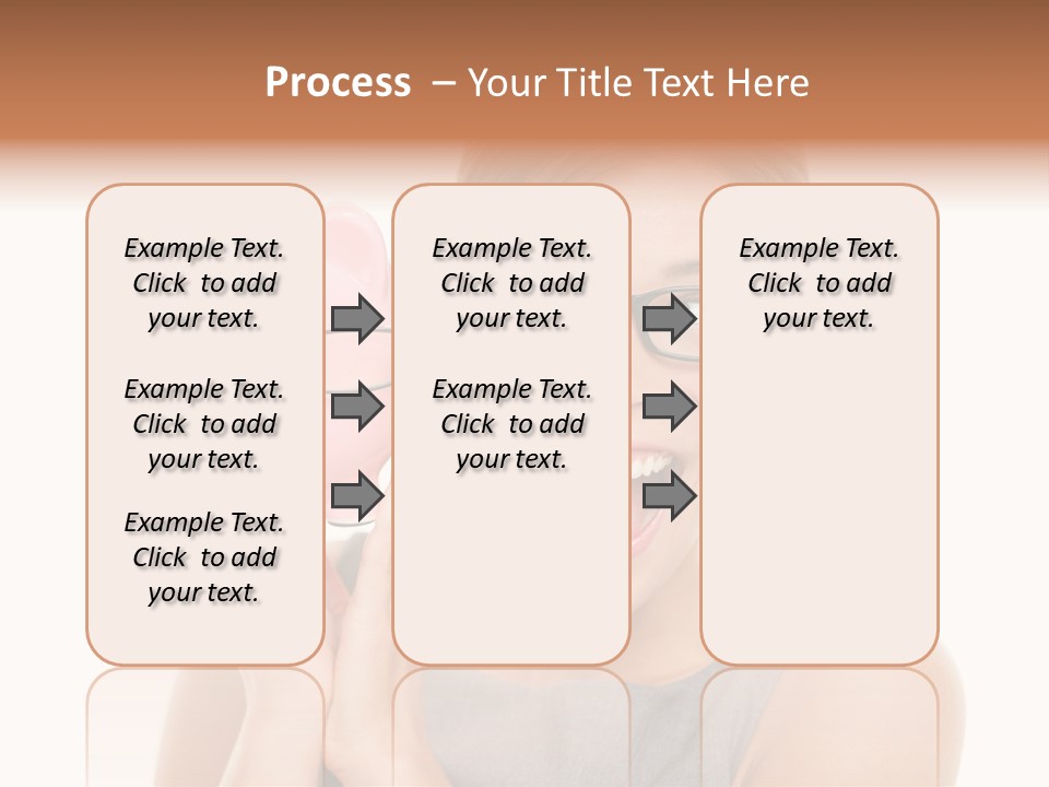 Excited Spectacles Funny PowerPoint Template