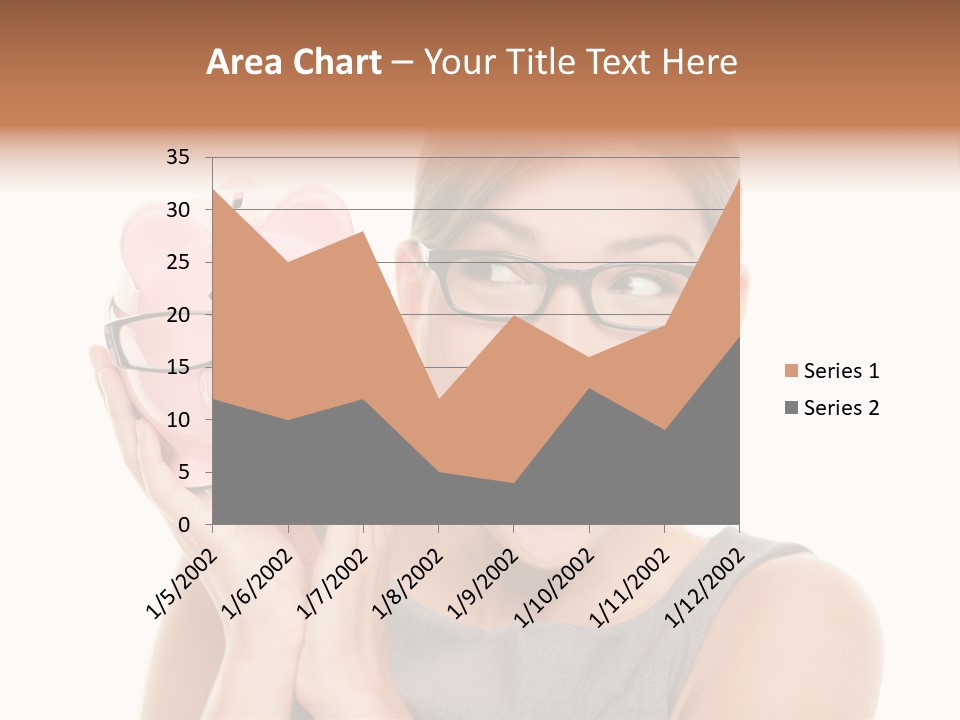 Excited Spectacles Funny PowerPoint Template