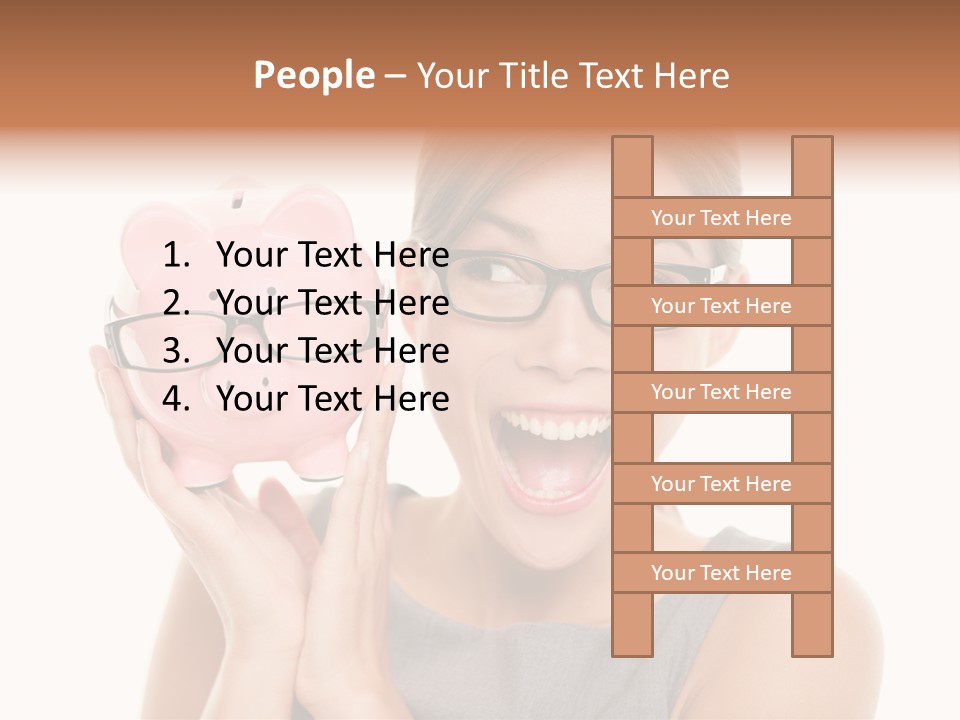 Excited Spectacles Funny PowerPoint Template