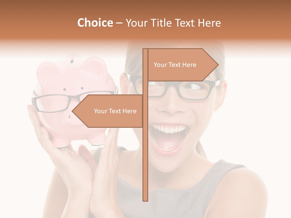 Excited Spectacles Funny PowerPoint Template