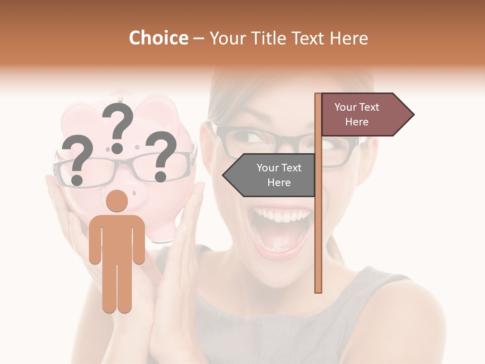 Excited Spectacles Funny PowerPoint Template