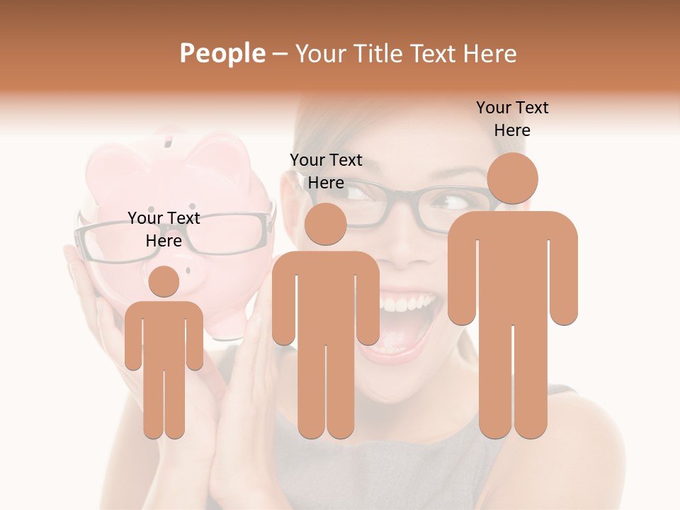 Excited Spectacles Funny PowerPoint Template