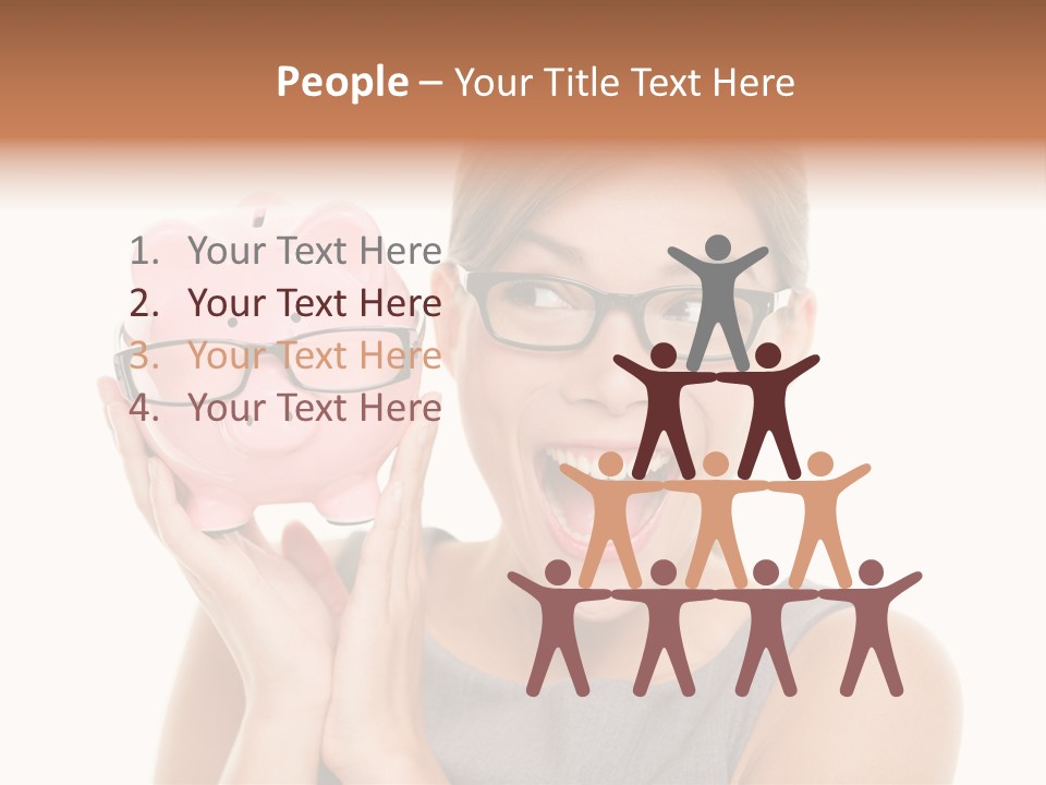 Excited Spectacles Funny PowerPoint Template