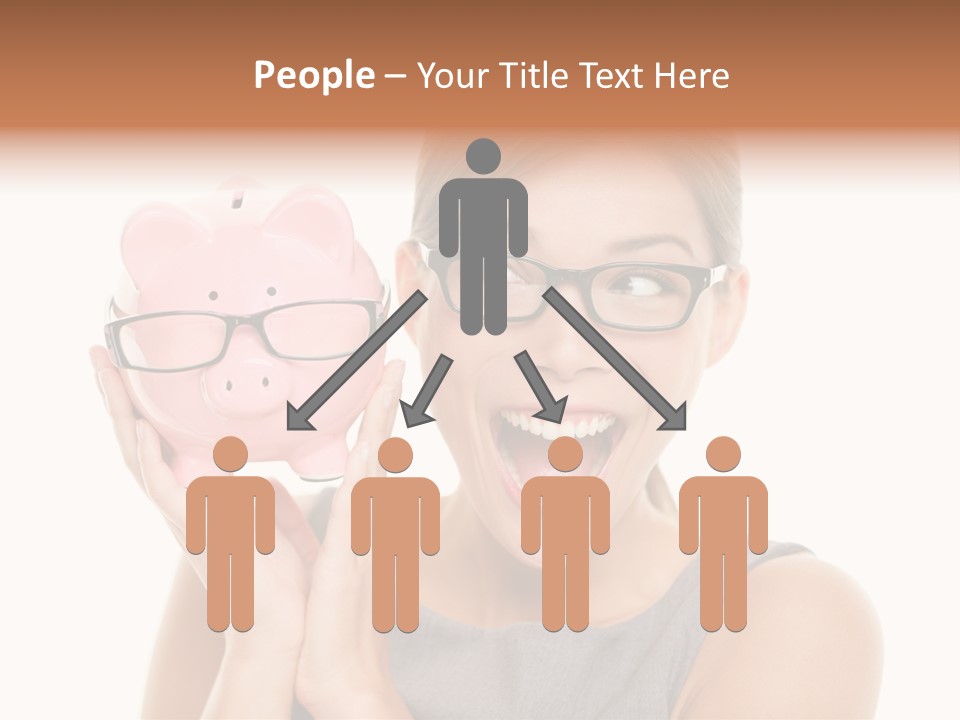 Excited Spectacles Funny PowerPoint Template