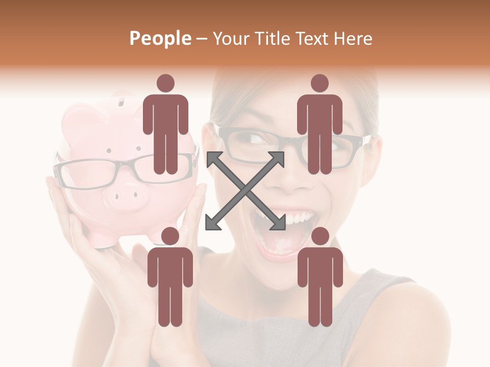 Excited Spectacles Funny PowerPoint Template
