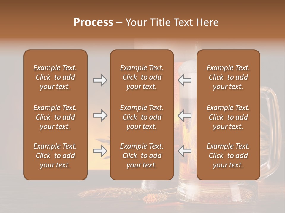Gold Closeup Cellar PowerPoint Template