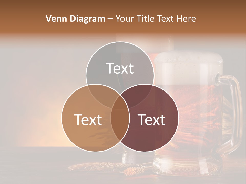 Gold Closeup Cellar PowerPoint Template