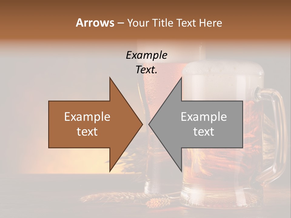 Gold Closeup Cellar PowerPoint Template