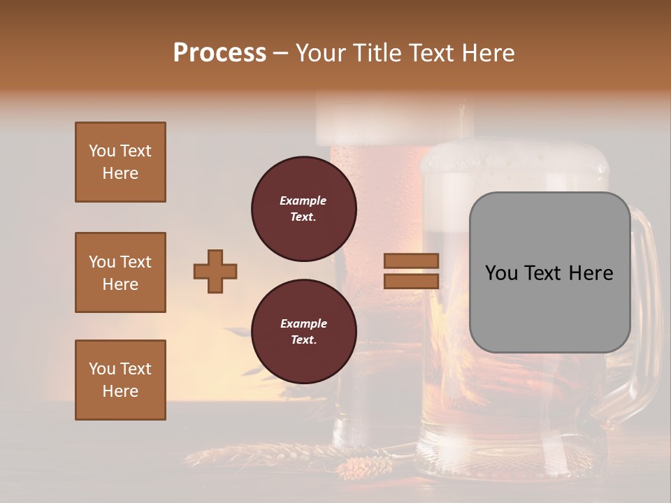 Gold Closeup Cellar PowerPoint Template