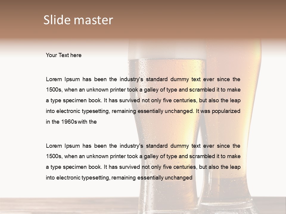 Cold Pub Brewing PowerPoint Template