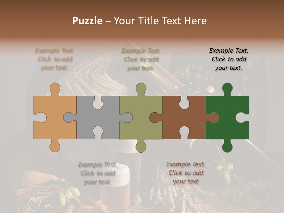 Weizen Blatt Brewery PowerPoint Template